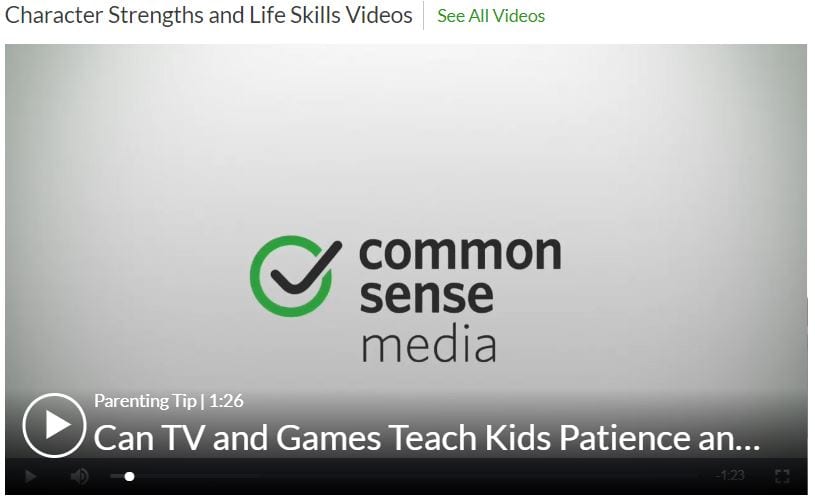 CommonsenseMedia: Character Strengths and Life Skills